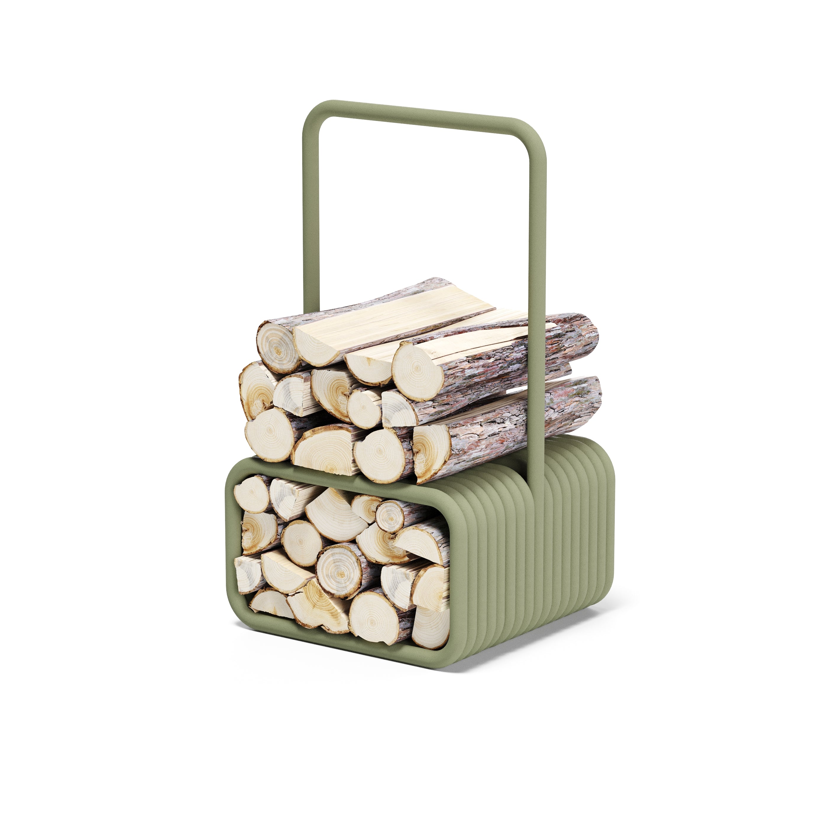 TUBE Log Holder – Firewood Storage, Refined